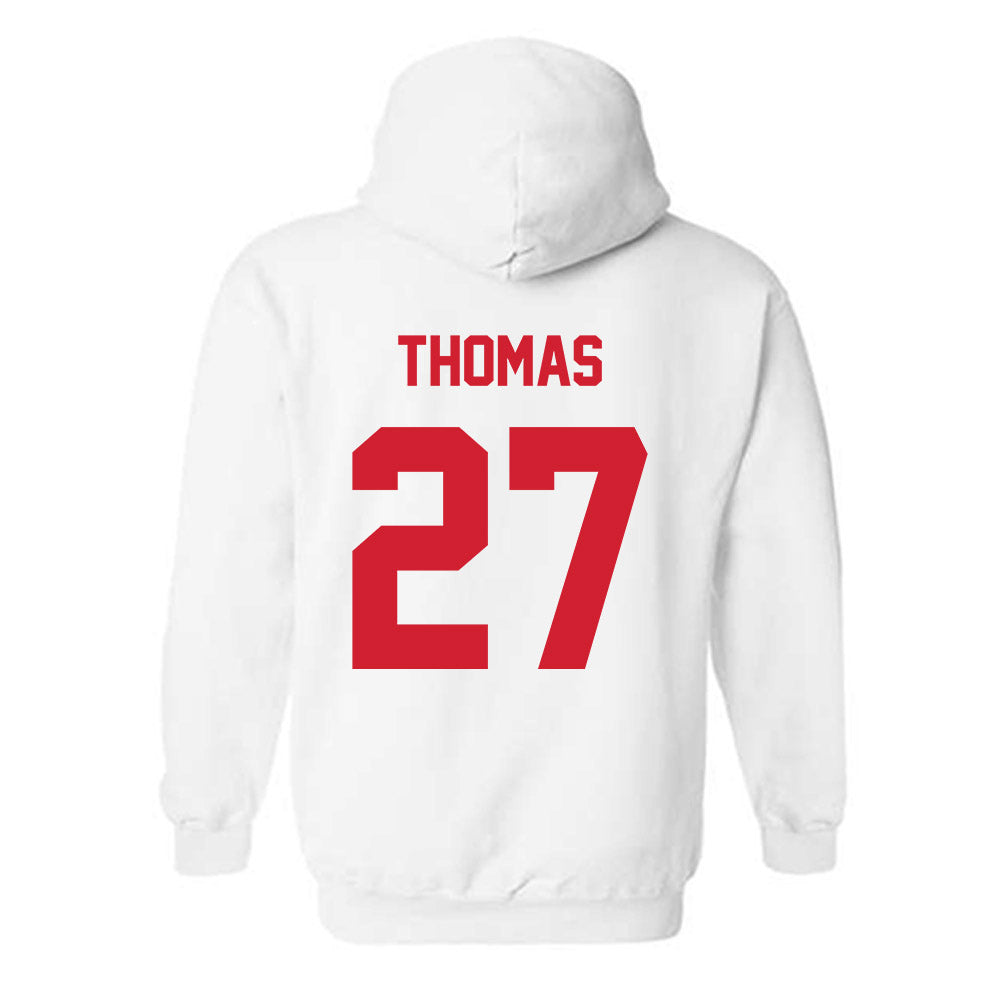 Arkansas State - NCAA Football : AJ Thomas - Classic Shersey Hooded Sweatshirt-1