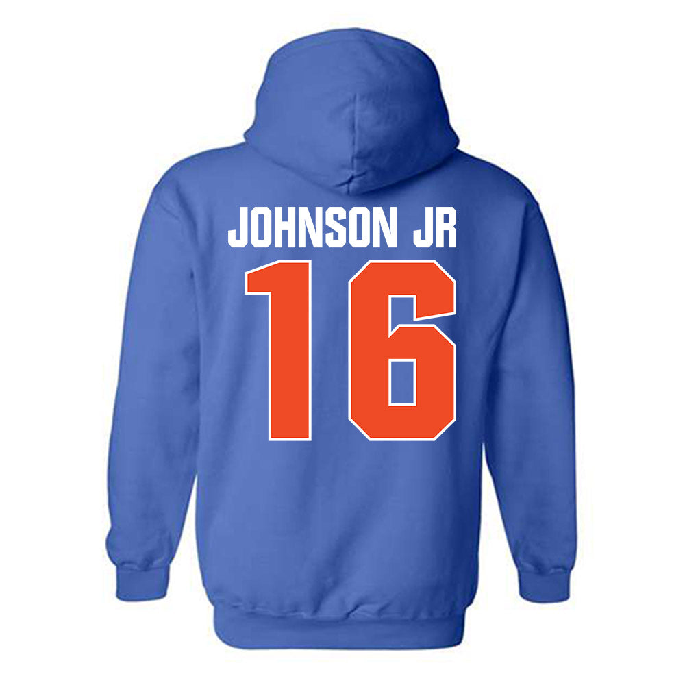 Boise State - NCAA Football : Franklyn Johnson Jr - Sport Shersey Hooded Sweatshirt-1