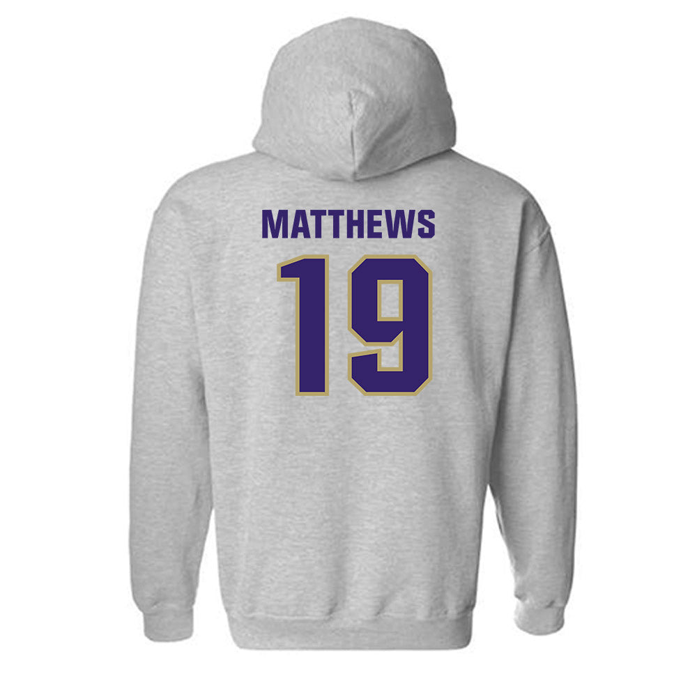 JMU - NCAA Football : Micah Matthews - Classic Shersey Hooded Sweatshirt-1