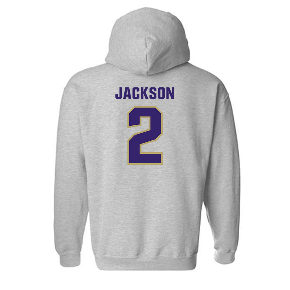 JMU - NCAA Football : Nakian Jackson - Classic Shersey Hooded Sweatshirt-1