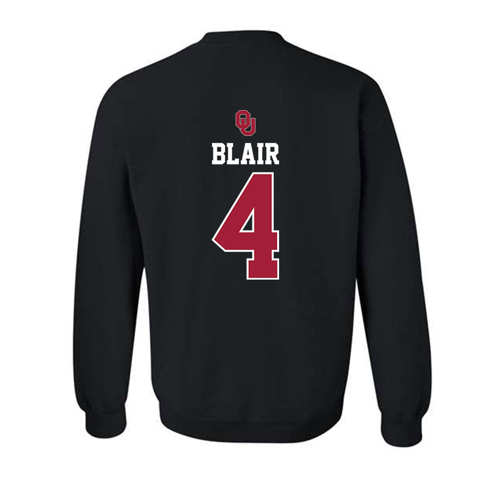 Oklahoma - NCAA Baseball : Alec Blair - Fashion Shersey Crewneck Sweatshirt-1