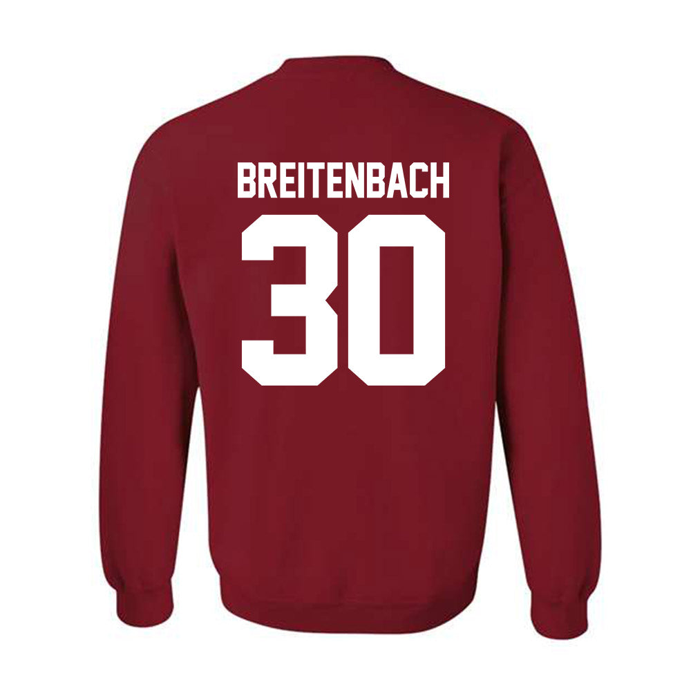 Oklahoma - NCAA Baseball : Finn Breitenbach - Fashion Shersey Crewneck Sweatshirt-1