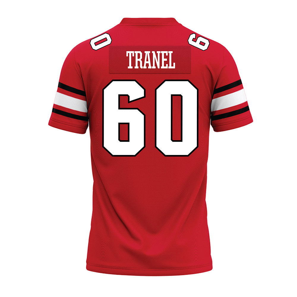 NC State - NCAA Football : Taylon Tranel - Red Premium Football Jersey-1