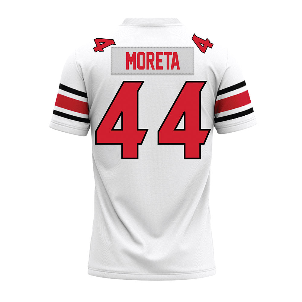 NC State - NCAA Football : Jordan Moreta - White Premium Football Jersey-1