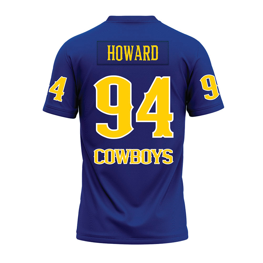 McNeese State - NCAA Football : Lenord Howard - Blue Premium Football Jersey-1