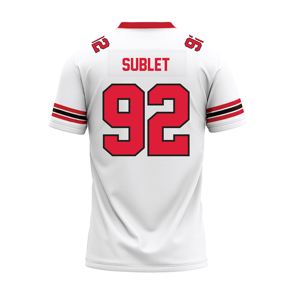Lamar - NCAA Football : Broderick Sublet - Premium Football Jersey-1