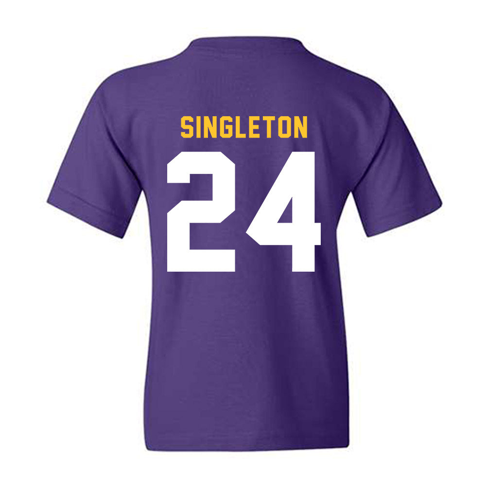 LSU - NCAA Football : Tylen Singleton - Classic Shersey Youth T-Shirt-1