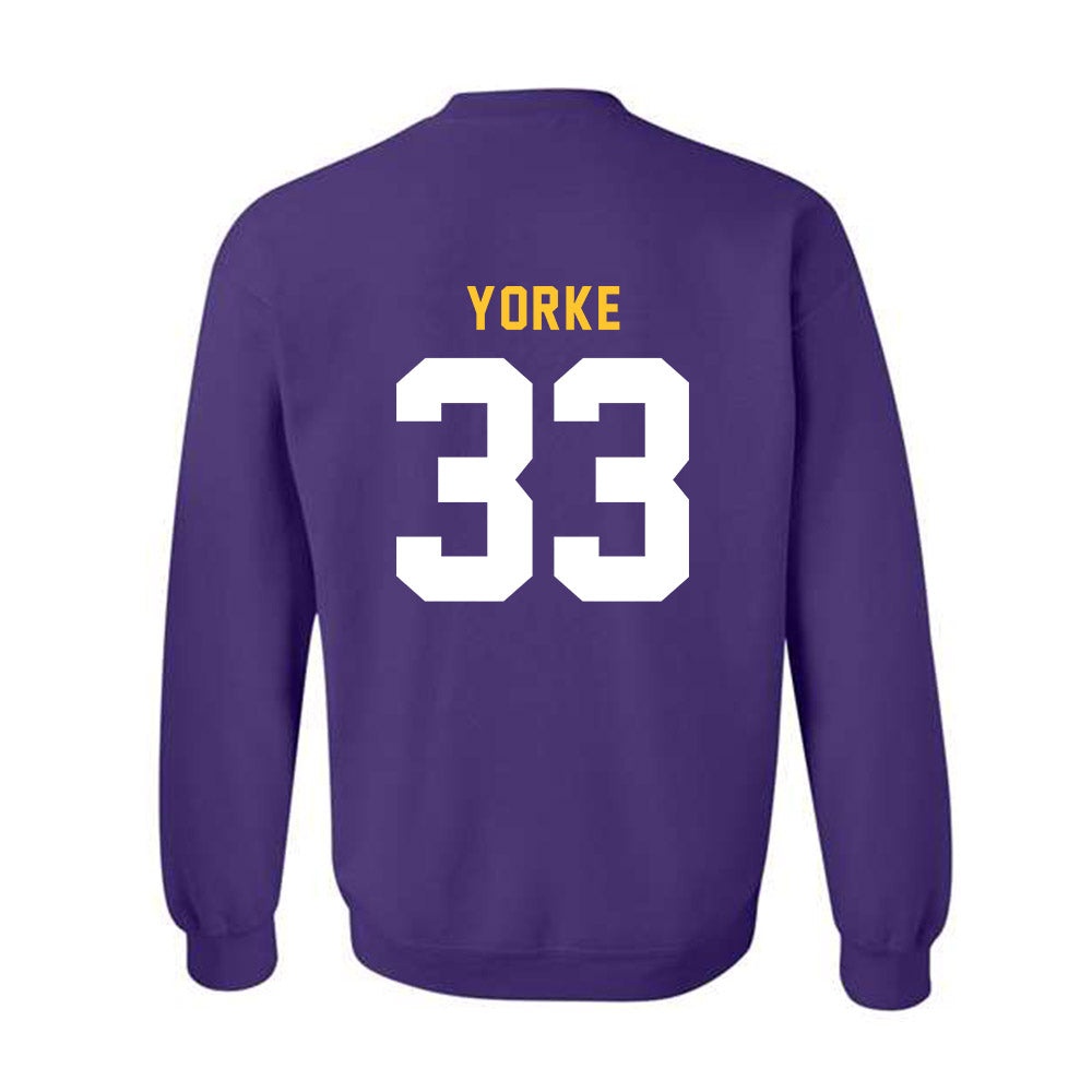 LSU - NCAA Baseball : Zach Yorke - Classic Shersey Crewneck Sweatshirt-1