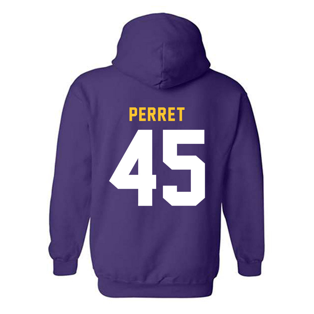 LSU - NCAA Football : Sean Perret - Classic Shersey Hooded Sweatshirt-1