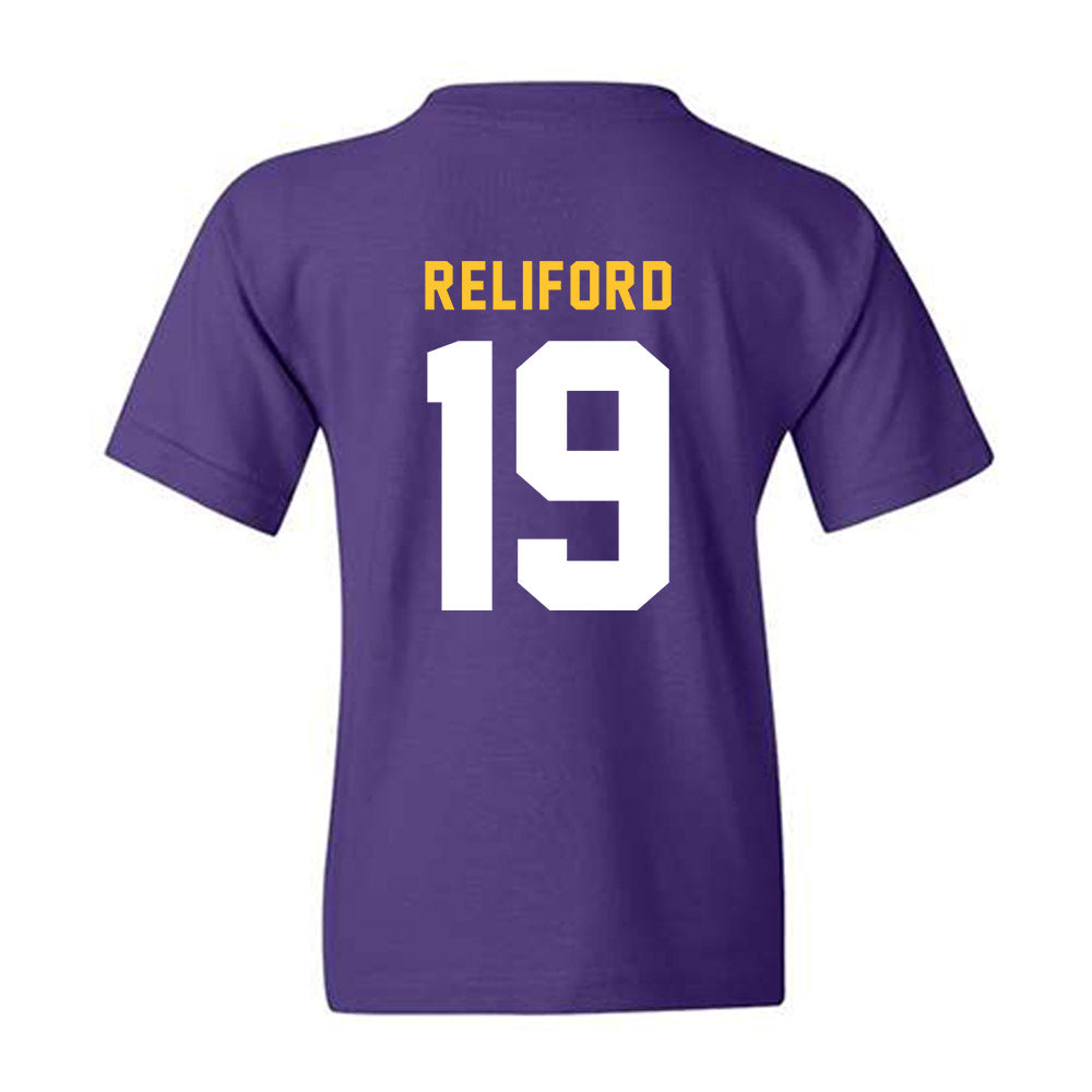 LSU - NCAA Football : Gabriel Reliford - Classic Shersey Youth T-Shirt-1