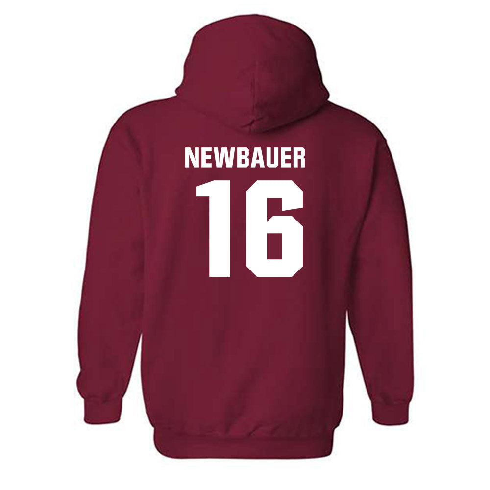 Oklahoma - NCAA Football : Whitt Newbauer - Classic Shersey Hooded Sweatshirt-1