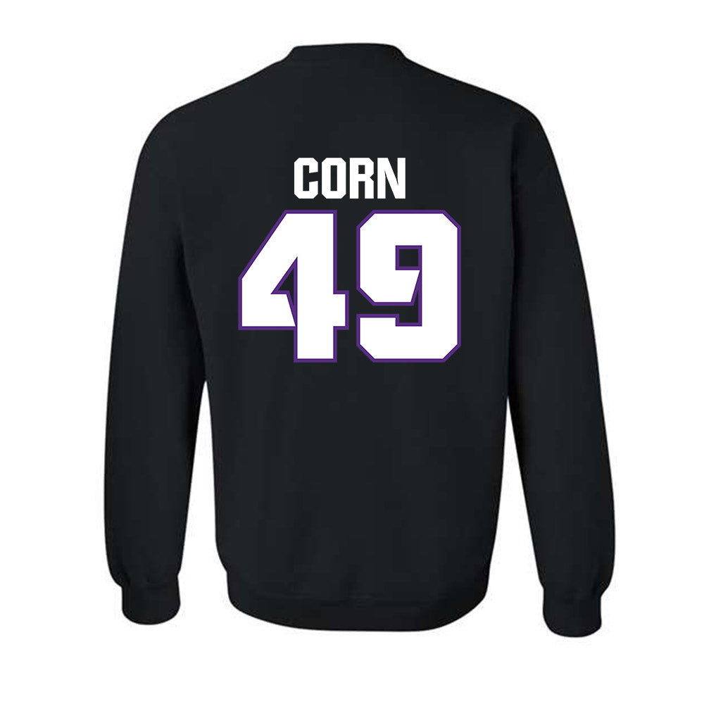 TCU - NCAA Football : Anders Corn - Sports Shersey Crewneck Sweatshirt-1