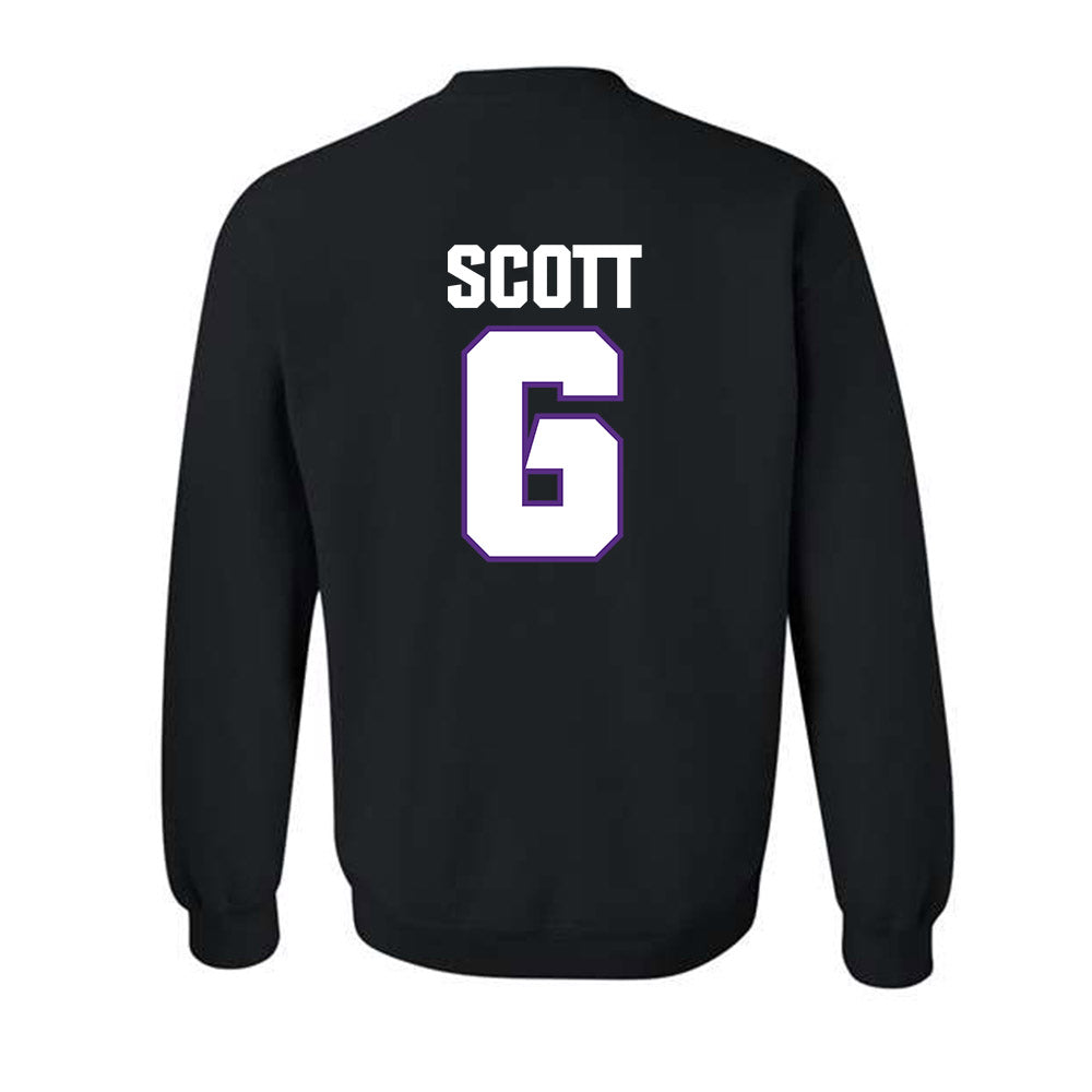 TCU - NCAA Football : Jeremy Scott - Sports Shersey Crewneck Sweatshirt-1