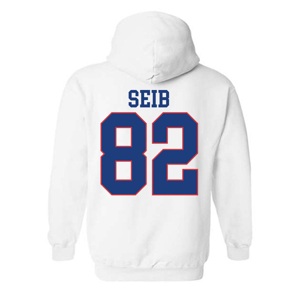 LA Tech - NCAA Football : Luke Seib - Sports Shersey Hooded Sweatshirt-1