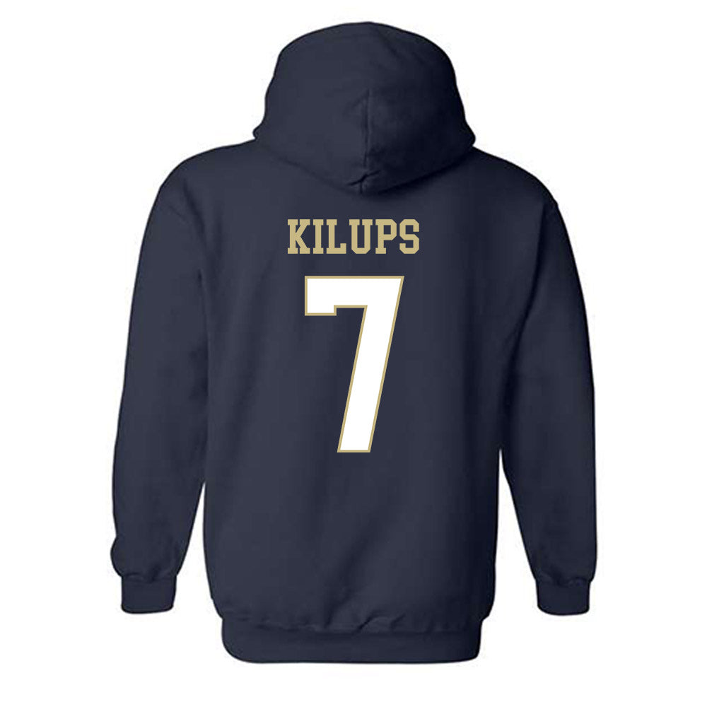 Oral Roberts - NCAA Men's Basketball : Martins Kilups - Classic Shersey Hooded Sweatshirt-1