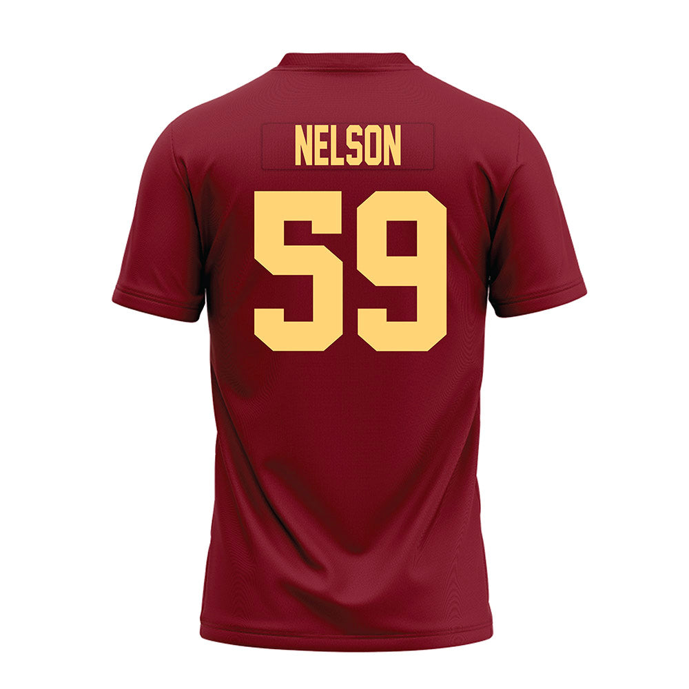 Minnesota - NCAA Football : Tony Nelson - Maroon Premium Football Jersey-1
