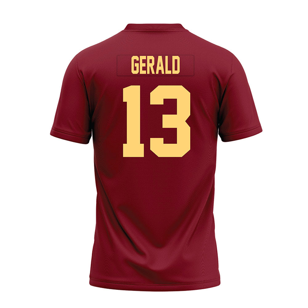 Minnesota - NCAA Football : Mike Gerald - Maroon Premium Football Jersey-1