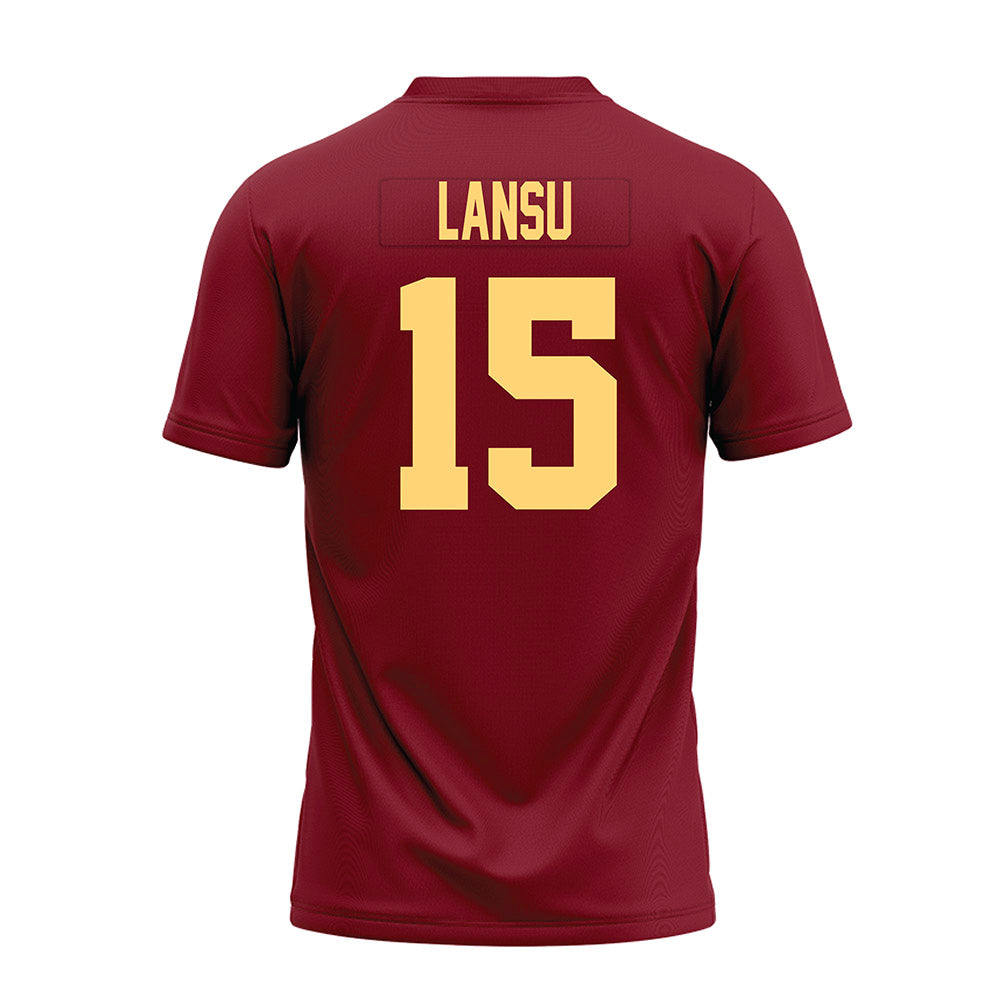 Minnesota - NCAA Football : Owen Lansu - Maroon Premium Football Jersey-1