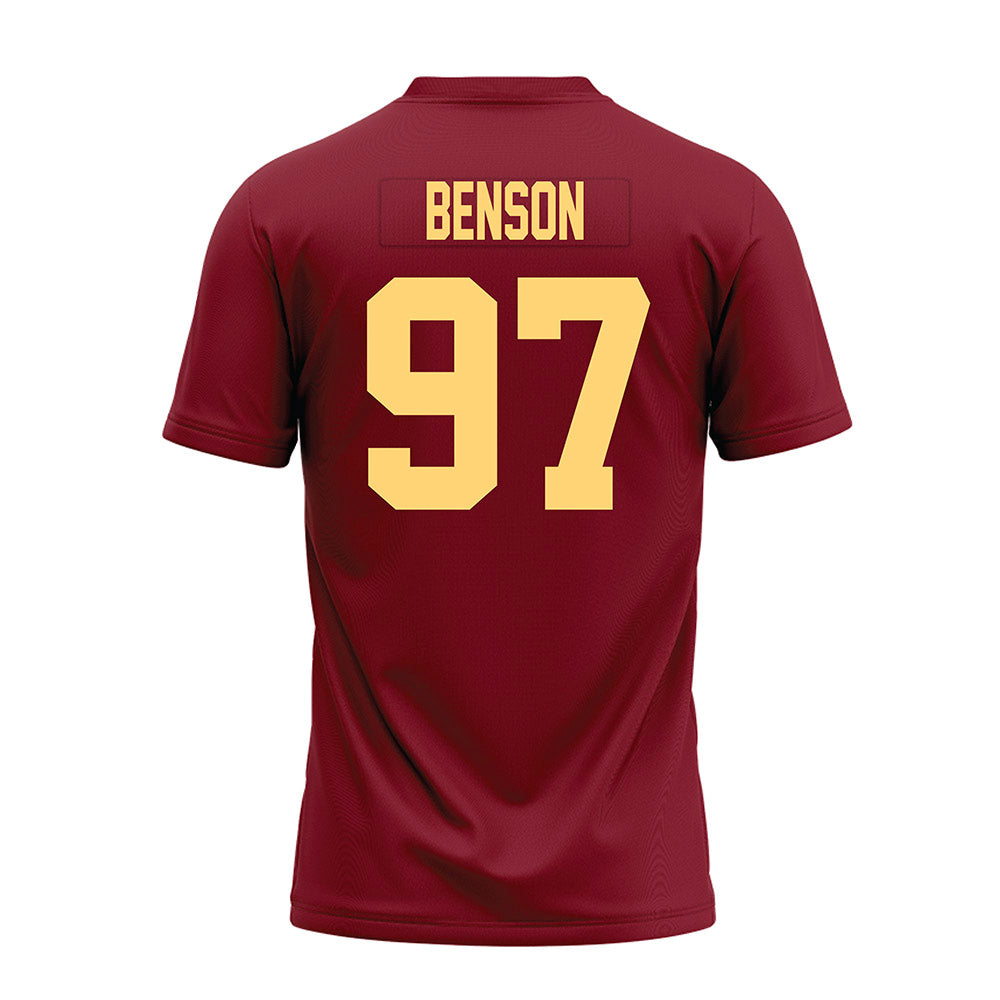 Minnesota - NCAA Football : Jeremiah Benson - Maroon Premium Football Jersey-1