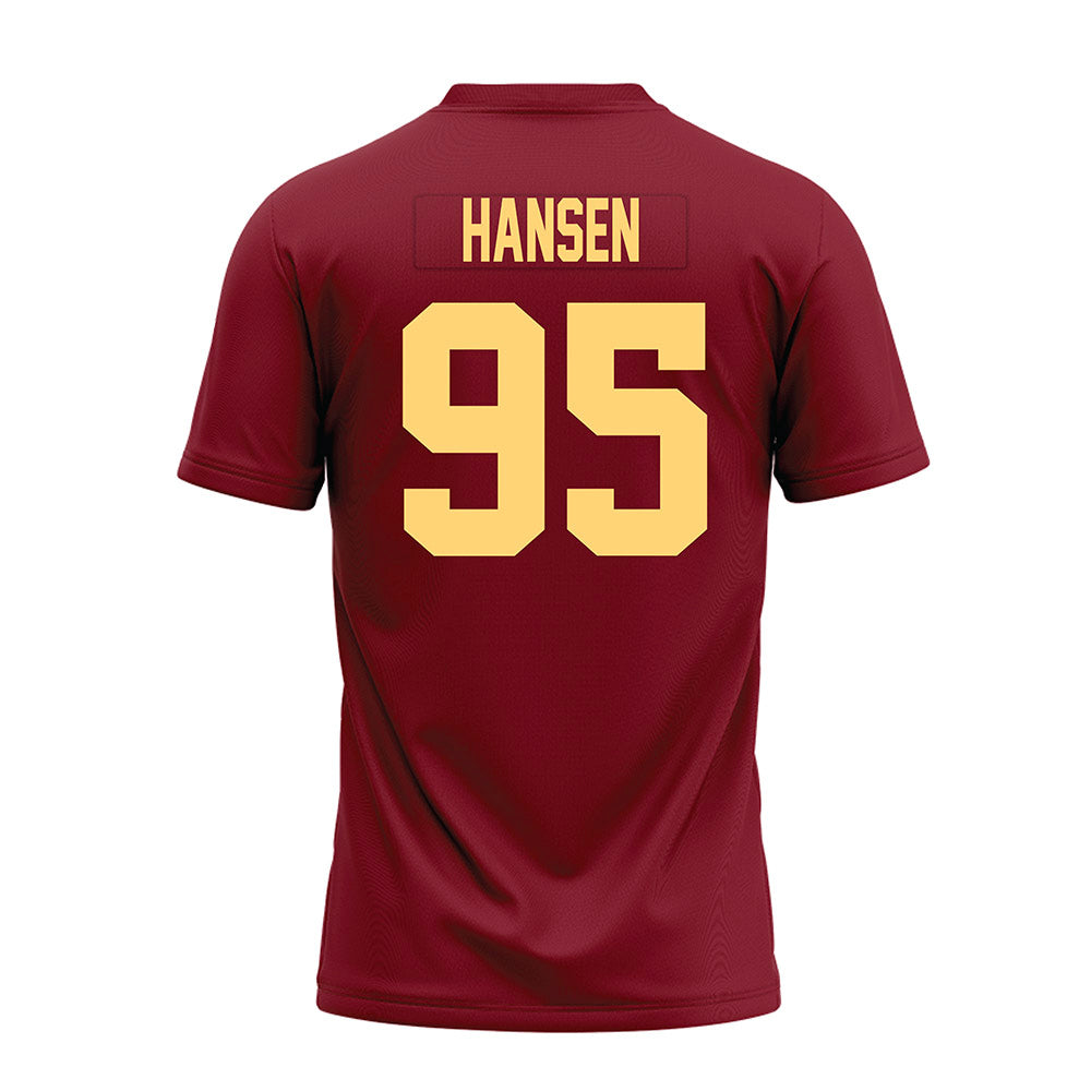 Minnesota - NCAA Football : Colin Hansen - Maroon Premium Football Jersey-1