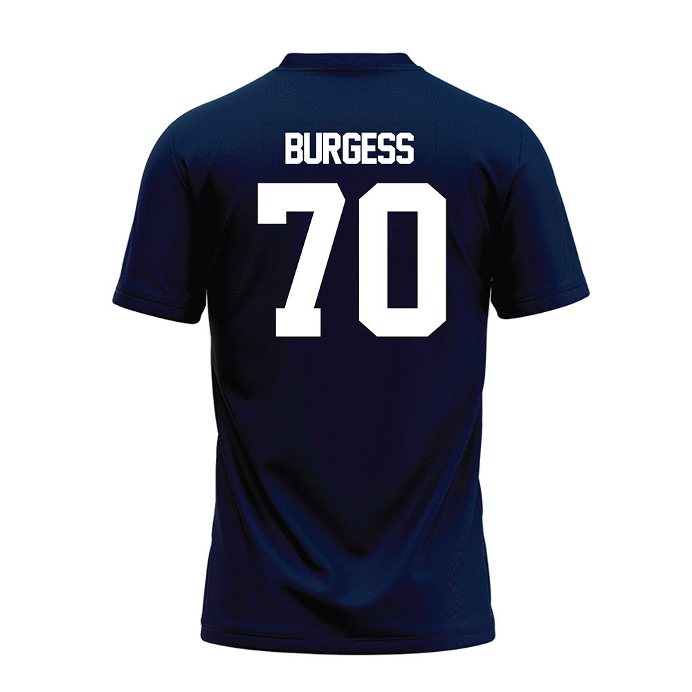 Georgia Southern - NCAA Football : Jalen Burgess - Navy Premium Football Jersey-1