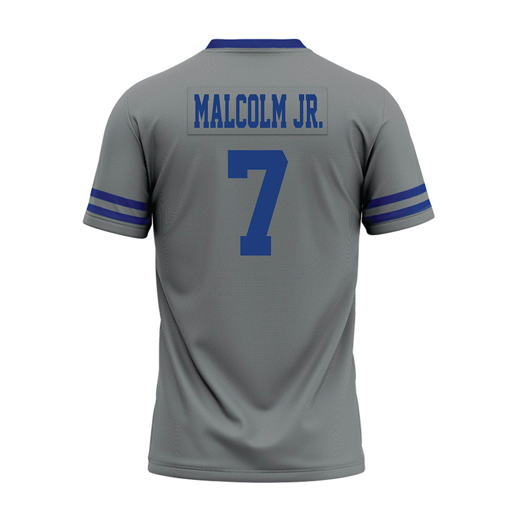 Memphis - NCAA Football : Darius Malcolm Jr. - Grey Premium Football Jersey-1