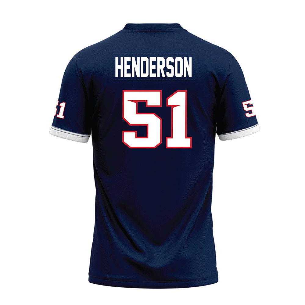 Fresno State - NCAA Football : Braylan Henderson - Blue Premium Football Jersey-1