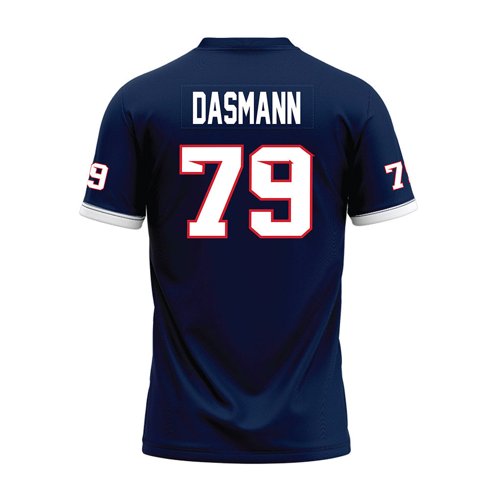 Fresno State - NCAA Football : Ethan Dasmann - Blue Premium Football Jersey-1