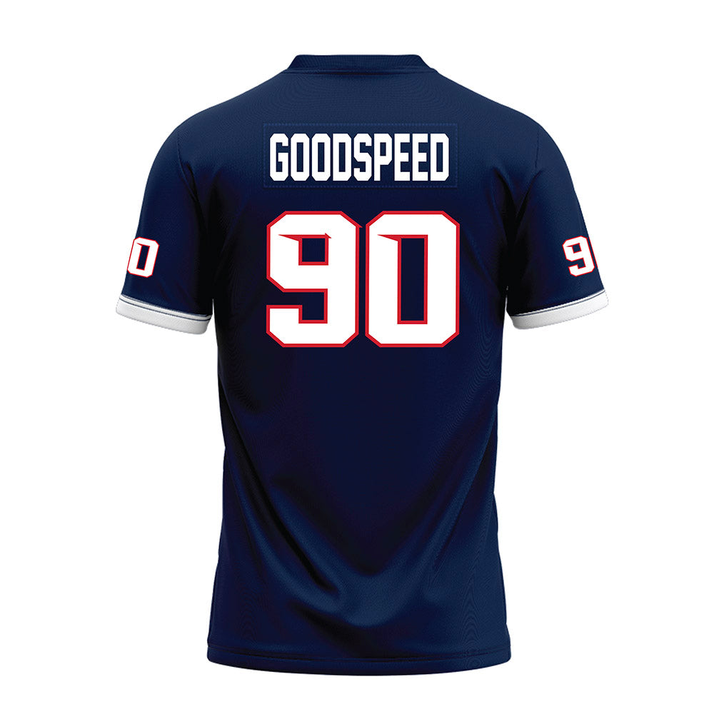 Fresno State - NCAA Football : Logan Goodspeed - Blue Premium Football Jersey-1