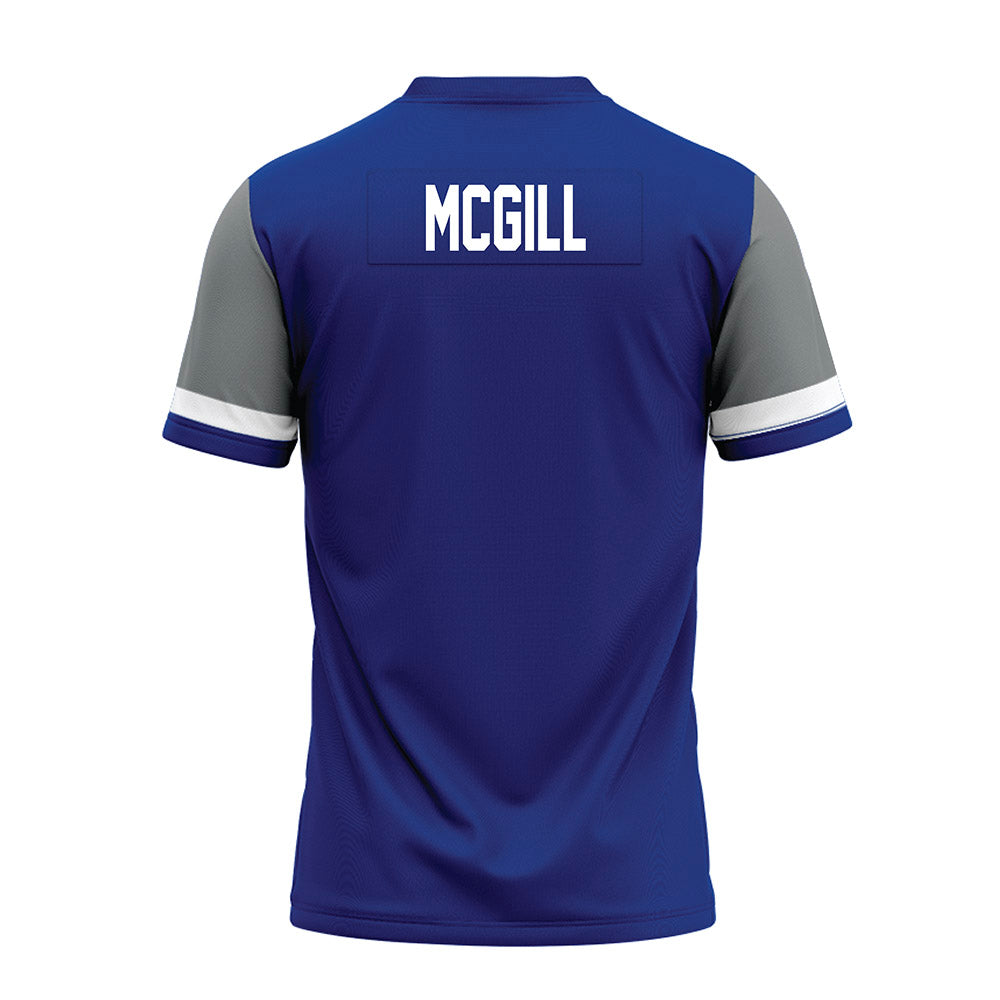 Memphis - NCAA Football : Isaiah McGill - Blue Premium Football Jersey-1