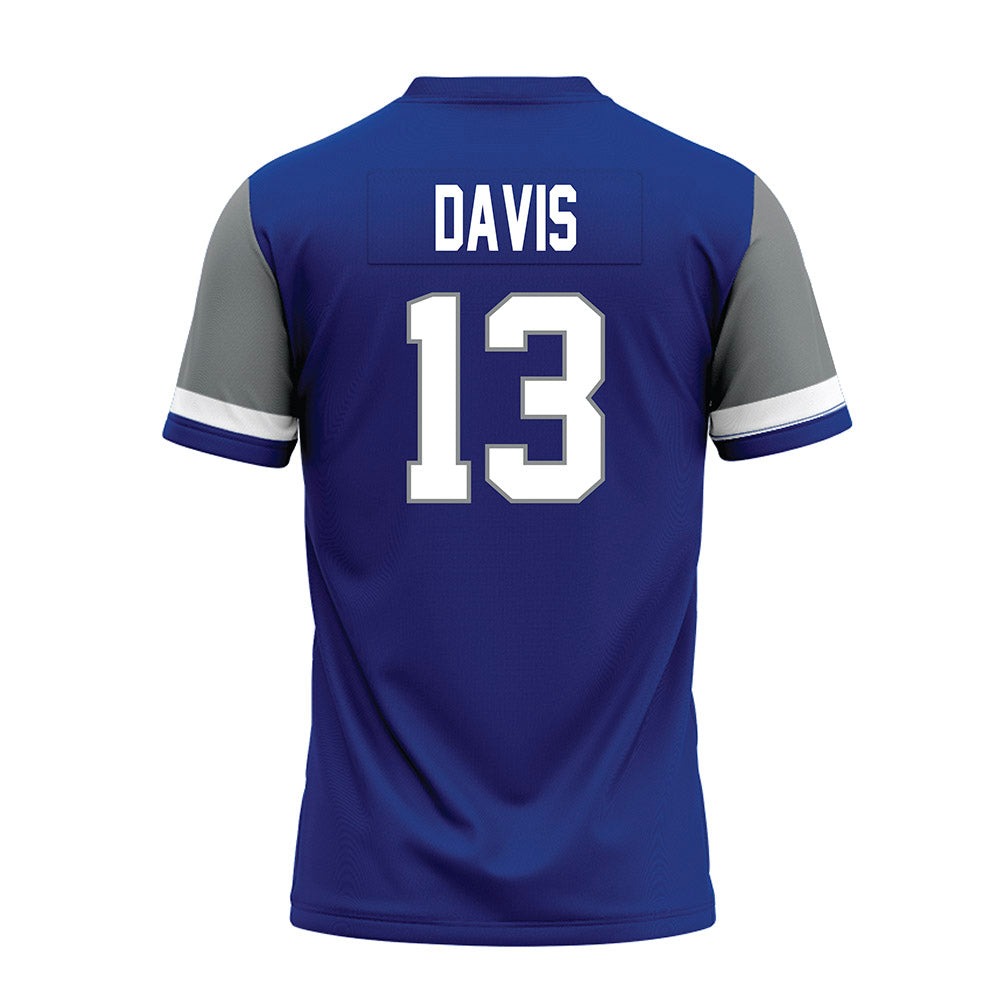 Memphis - NCAA Football : Jemyri Davis - Blue Premium Football Jersey-1
