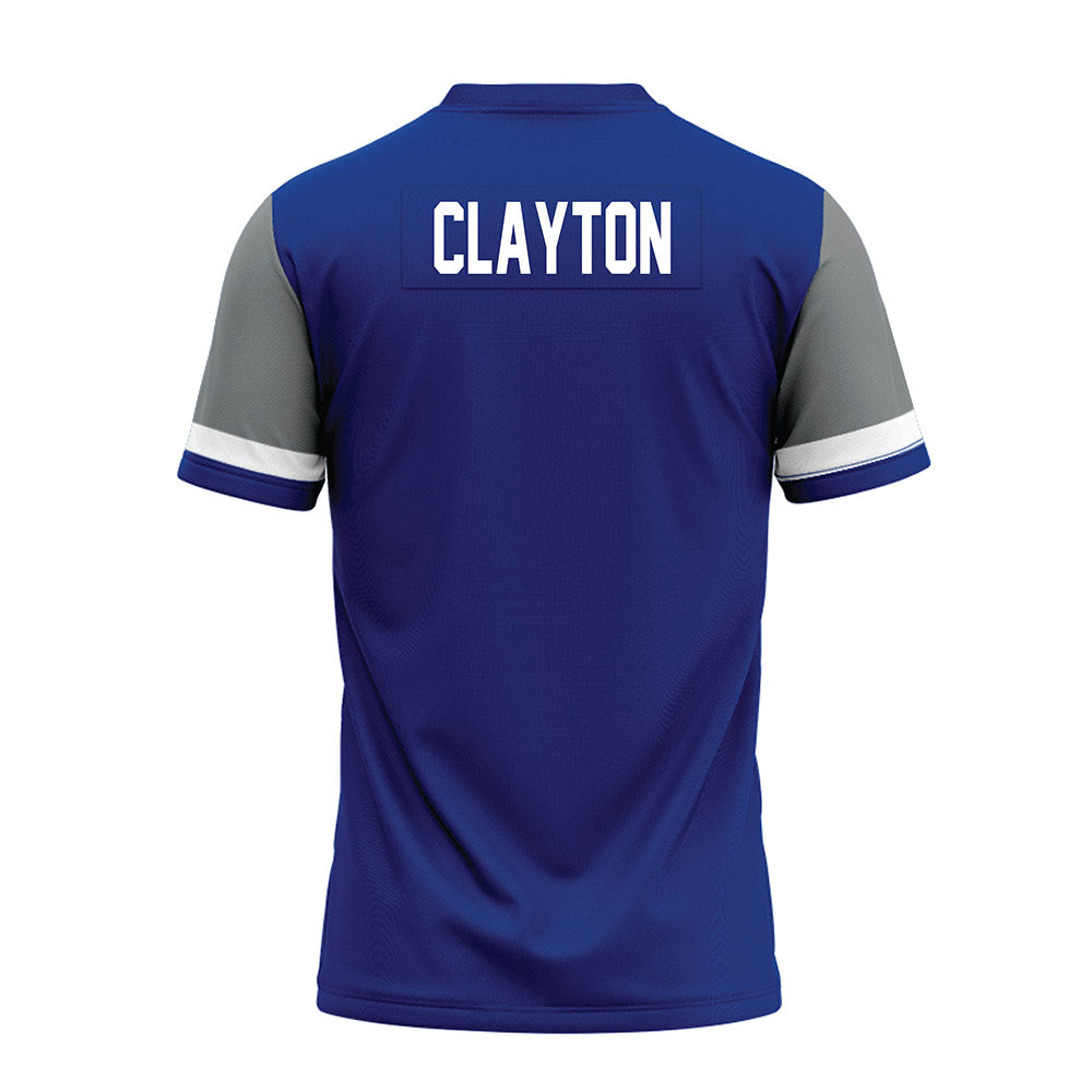 Memphis - NCAA Football : Jer'Quise Clayton - Blue Premium Football Jersey-1