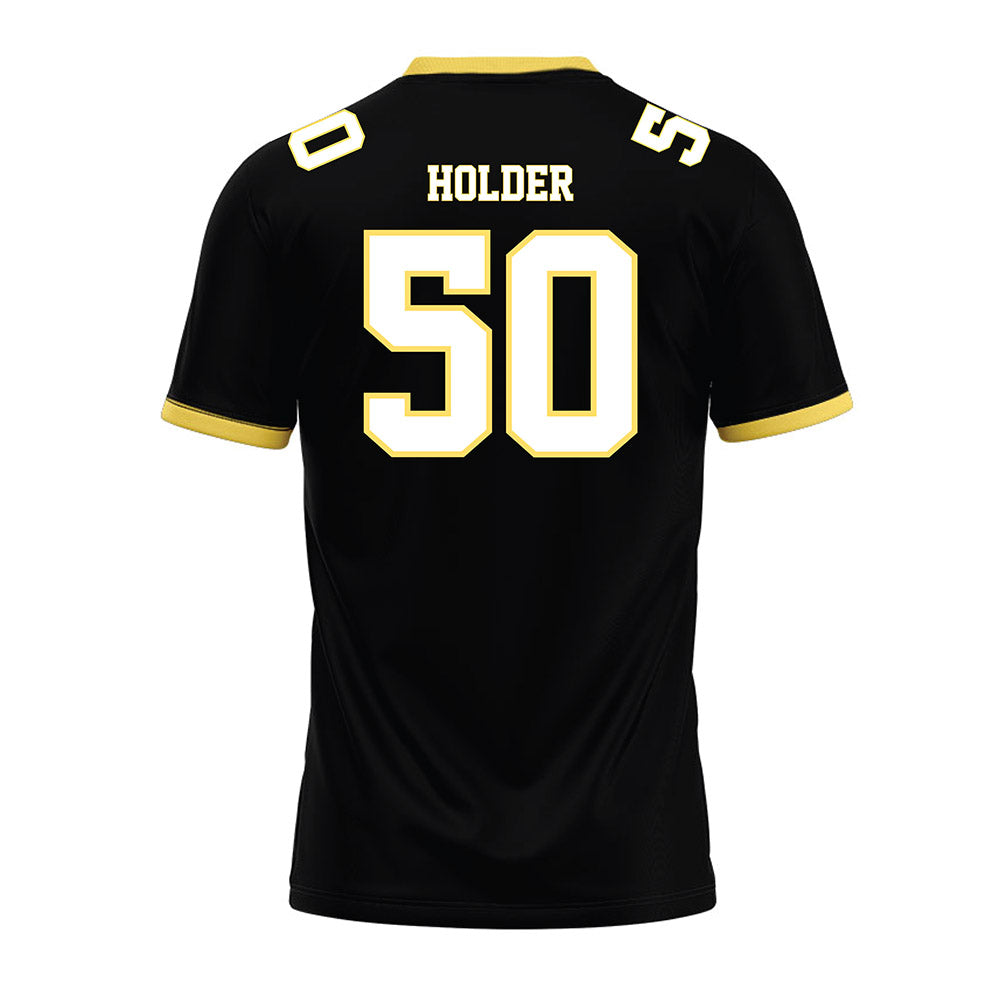 PLU - NCAA Football : Joshua Holder - Black Premium Football Jersey