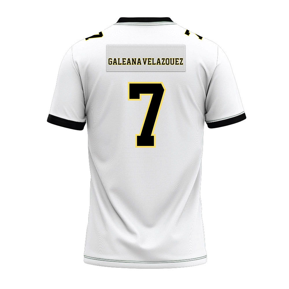 PLU - NCAA Football : Robert Galeana-Velazquez - White Premium Football Jersey-1