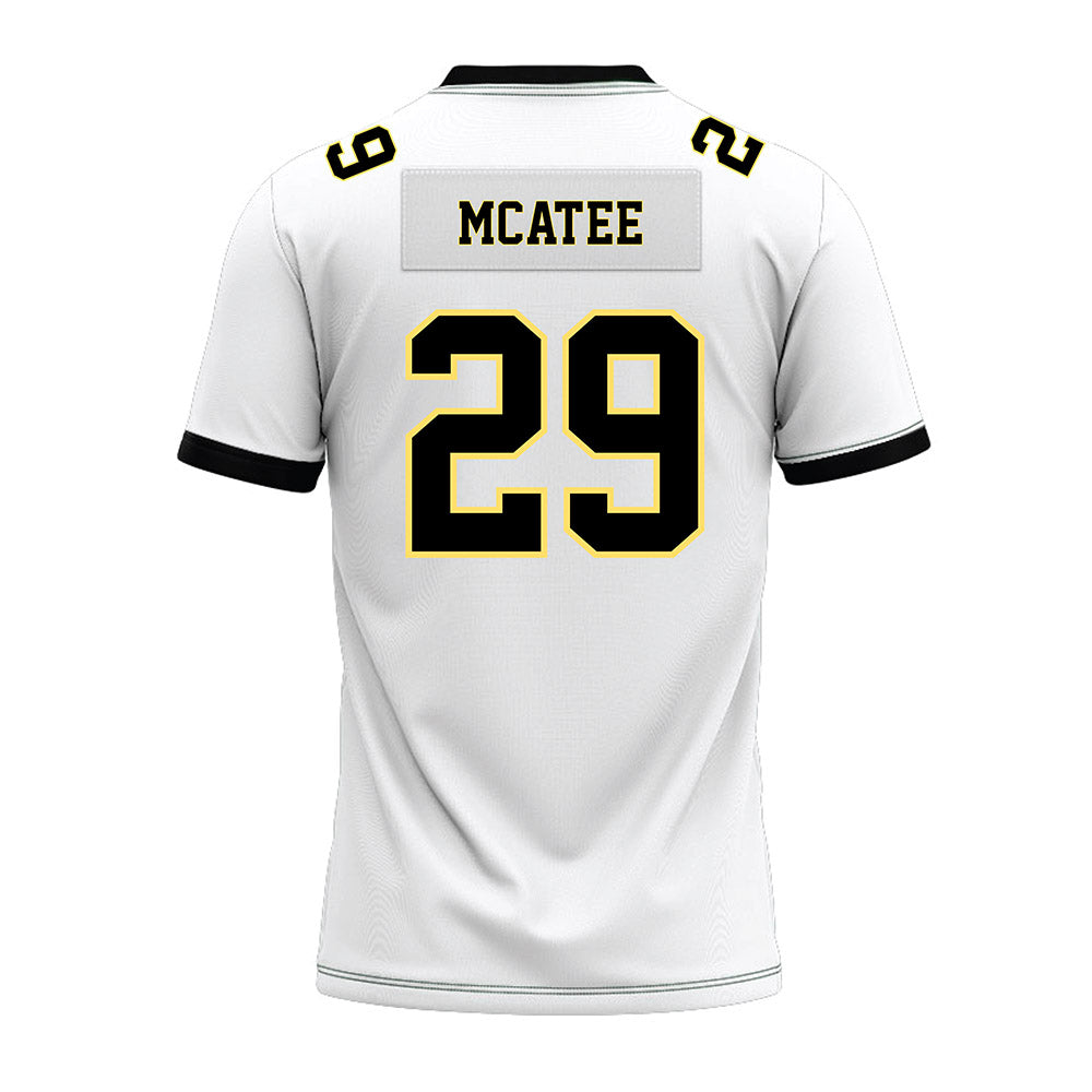 PLU - NCAA Football : Cooper McAtee - White Premium Football Jersey-1