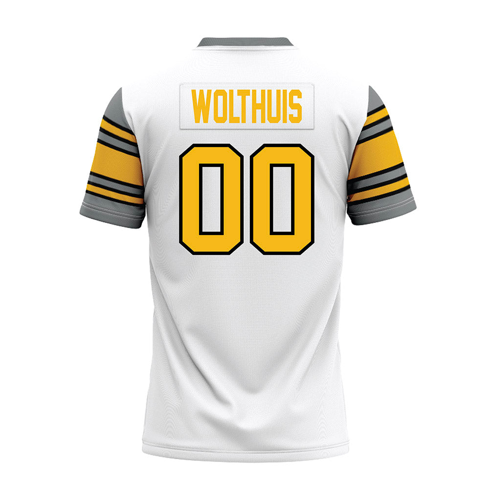 Idaho - NCAA Football : Dom Wolthuis - White Premium Football Jersey-1