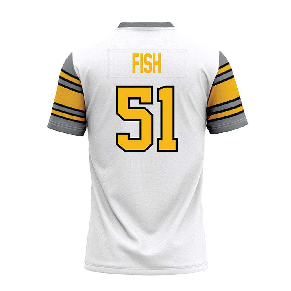 Idaho - NCAA Football : Shepard Fish - White Premium Football Jersey-1