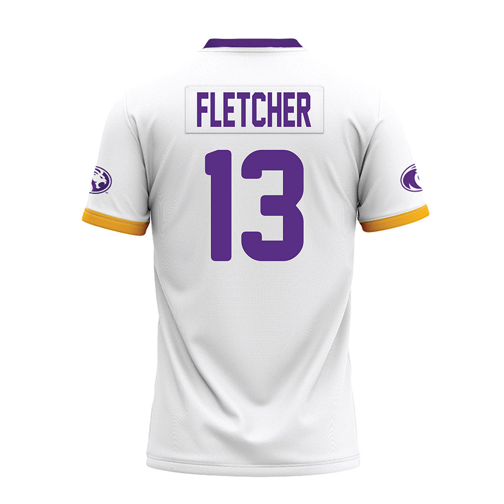 North Alabama - NCAA Football : Azariah Fletcher - White Premium Football Jersey-1