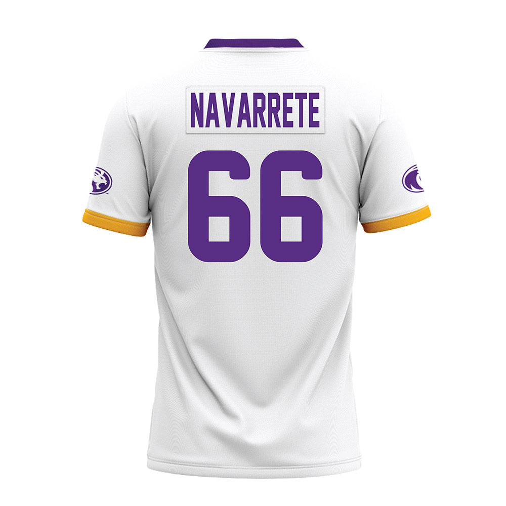 North Alabama - NCAA Football : Julian Navarrete - White Premium Football Jersey-1