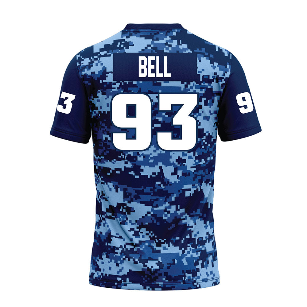 UTC - NCAA Football : Mekhi Bell - Navy Premium Football Jersey-1