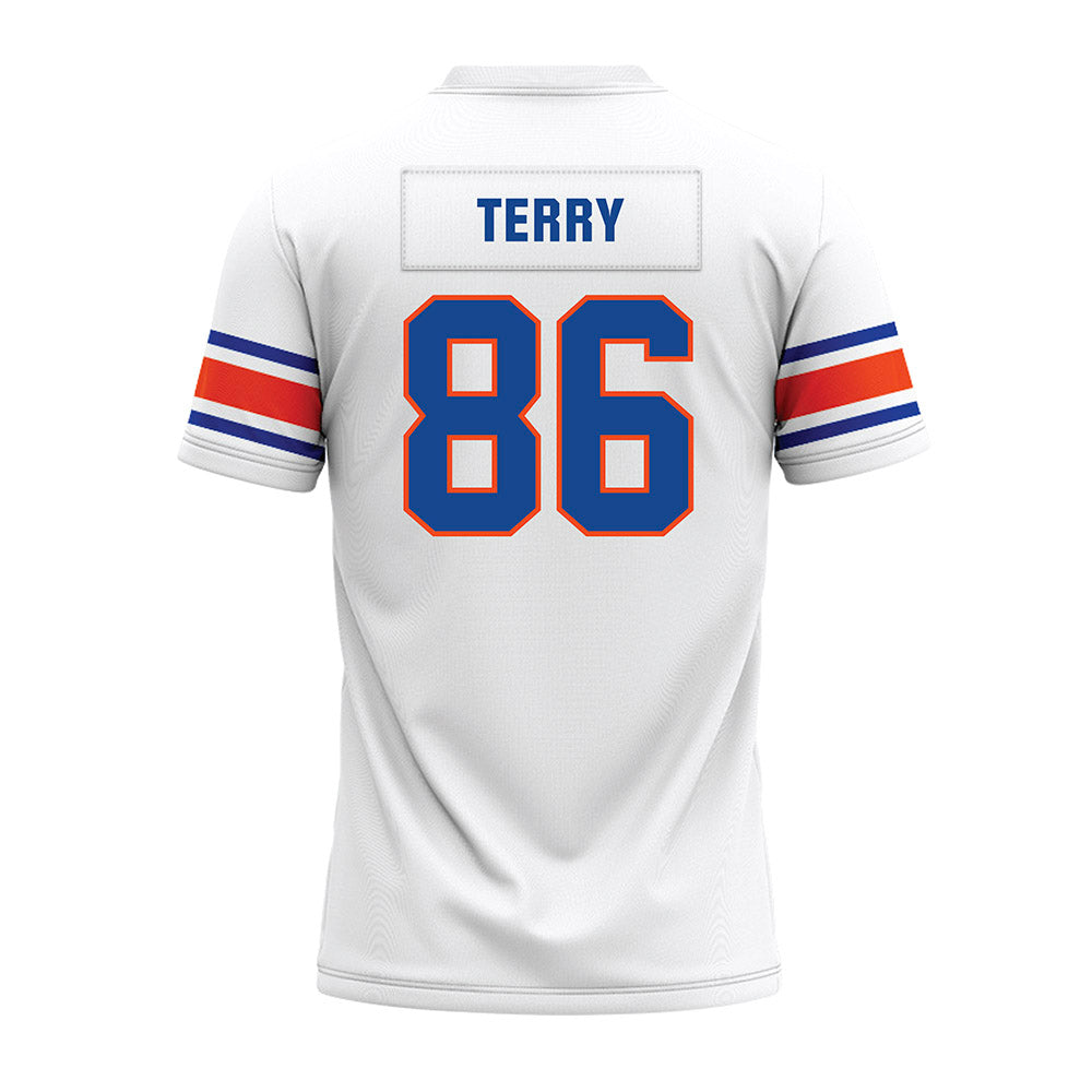 Boise State - NCAA Football : Austin Terry - White Premium Football Jersey