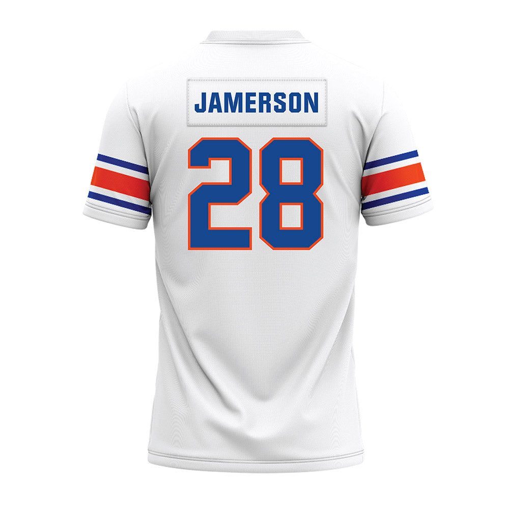 Boise State - NCAA Football : Cam Jamerson - White Premium Football Jersey-1