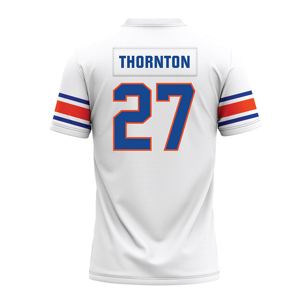 Boise State - NCAA Football : Dionte Thornton - White Premium Football Jersey
