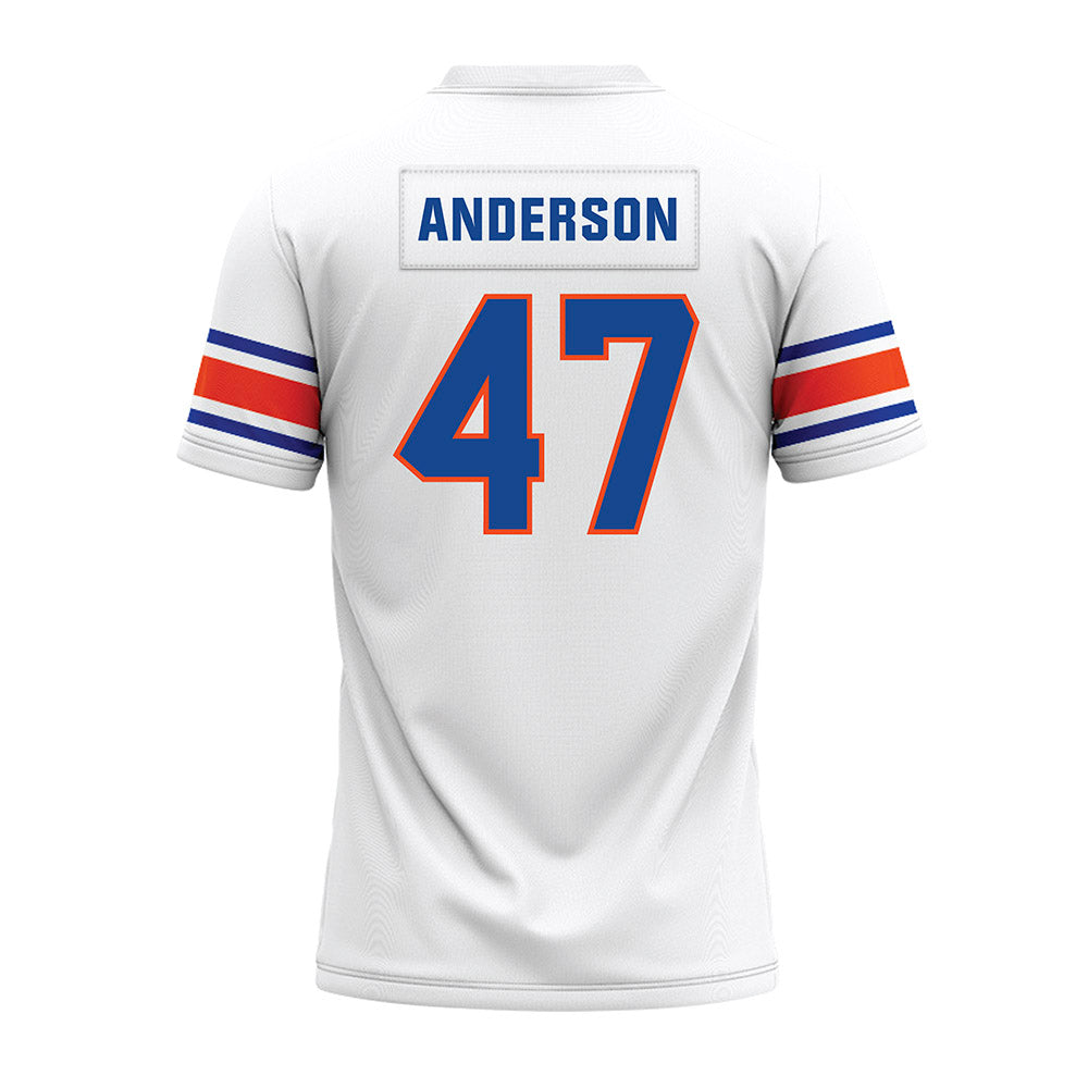Boise State - NCAA Football : Kaden Anderson - White Premium Football Jersey-1
