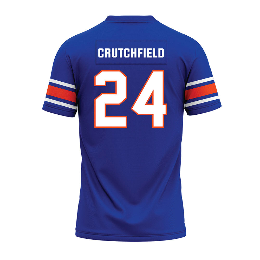 Boise State - NCAA Football : Tahj Crutchfield - Blue Premium Football Jersey-1