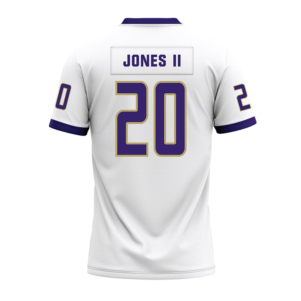 JMU - NCAA Football : Terrence Jones II - White Premium Football Jersey-1