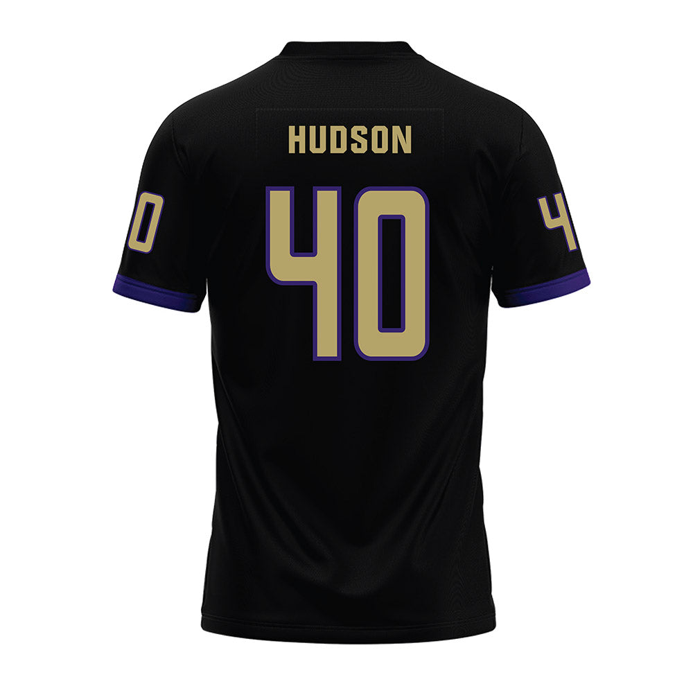 JMU - NCAA Football : Zion Hudson - Black Premium Football Jersey-1