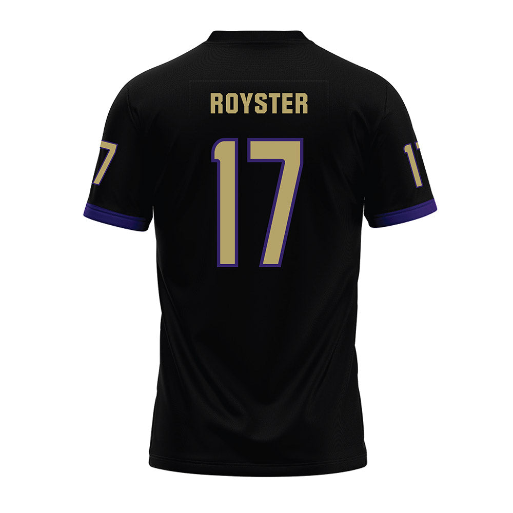 JMU - NCAA Football : Danny Royster - Black Premium Football Jersey-1