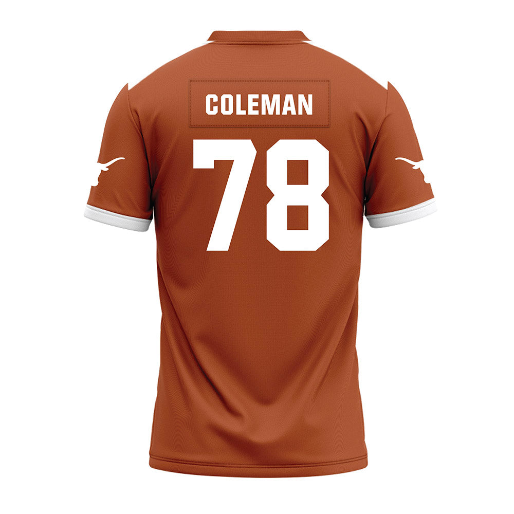 Texas - NCAA Football : Jordan Coleman - Premium Football Jersey-1