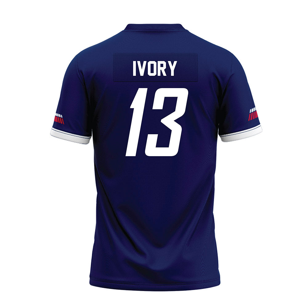 South Alabama - NCAA Football : Javon Ivory - Blue Premium Football Jersey-1
